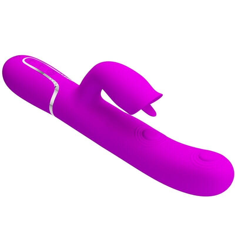 PRETTY LOVE - RABBIT VIBRATOR WITH LICKING FUCHSIA - Amore24