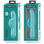 PRETTY LOVE - RABBIT VIBRATOR WITH LICKING AQUA GREEN - Amore24