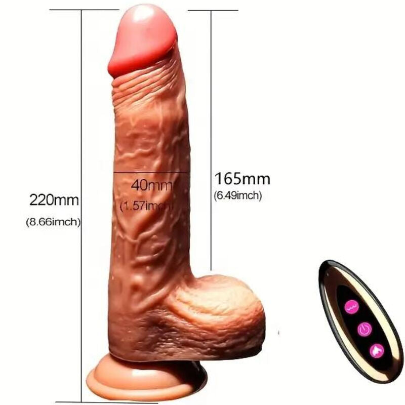 ARMONY - REALISTIC DILDO VIBRATOR & THRUSTING REMOTE CONTROL 22.5 CM - Amore24