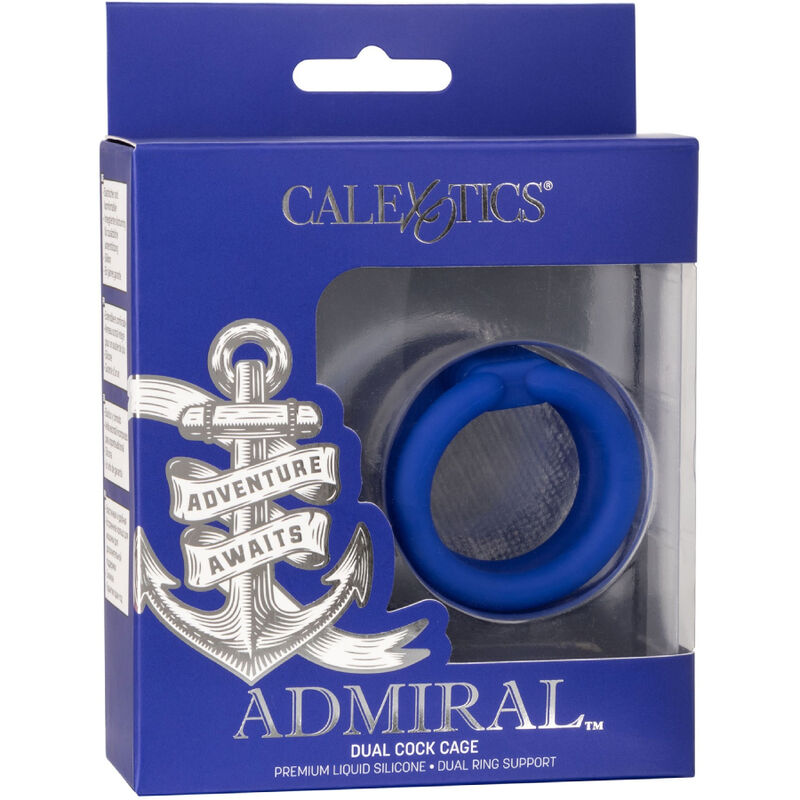 CALEXOTICS - ADMIRAL DUAL COCK CAGE BLUE - Amore24