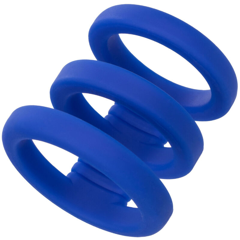CALEXOTICS - ADMIRAL TRIPLE COCK CAGE BLUE - Amore24