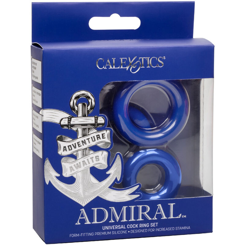 CALEXOTICS - ADMIRAL COCK RING SET BLUE - Amore24