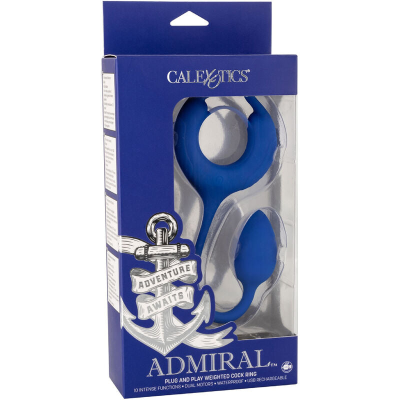 CALEXOTICS - ADMIRAL WEIGHTED COCK RING BLUE - Amore24