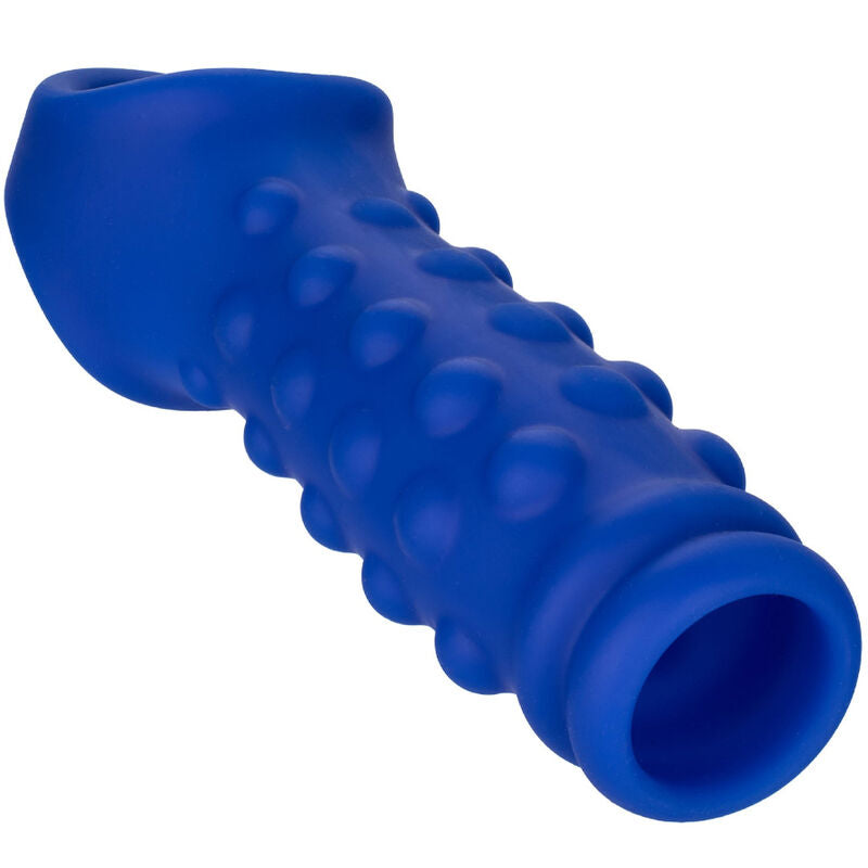 CALEXOTICS - ADMIRAL BEADED PENIS COVER LIQUID SILICONE BLUE - Amore24