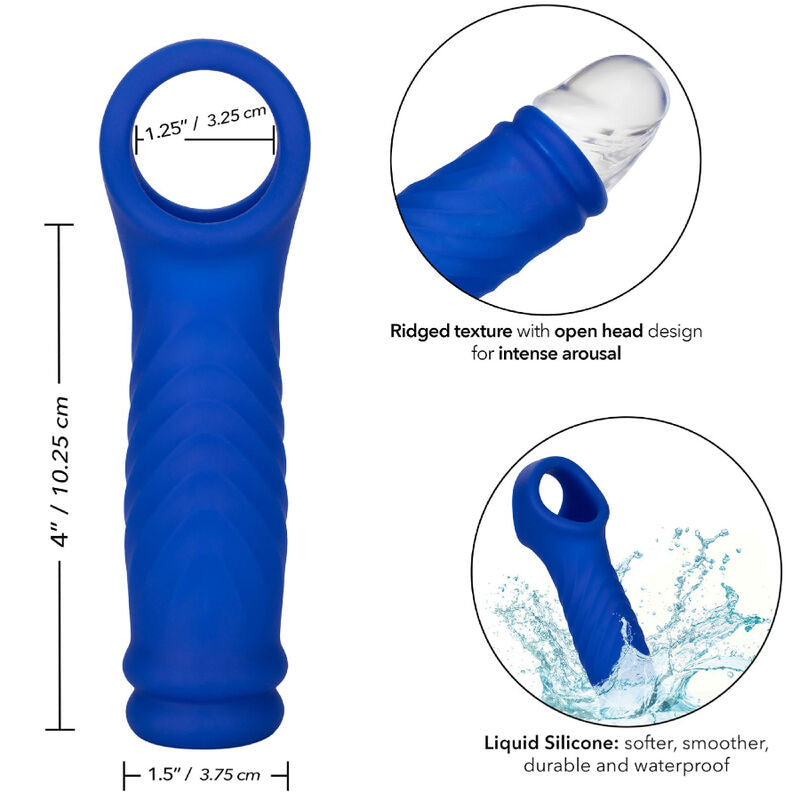 CALEXOTICS - ADMIRAL WAVE PENIS COVER LIQUID SILICONE BLUE - Amore24