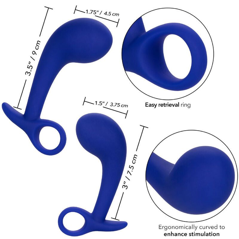 CALEXOTICS - ADMIRAL SET 2 ANAL PLUG BLUE - Amore24