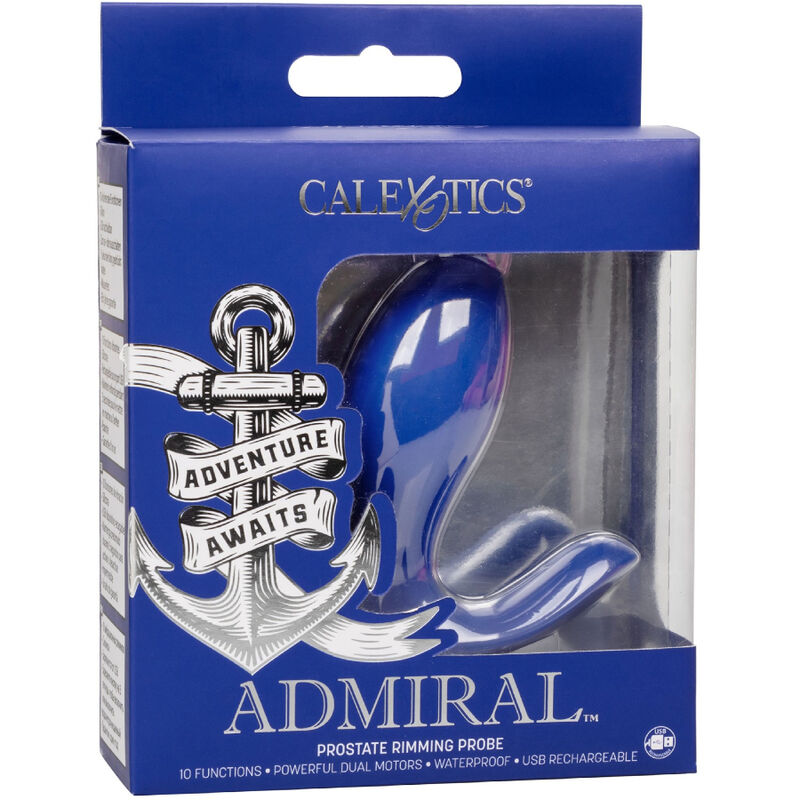 CALEXOTICS - ADMIRAL RIMMING PROSTATE STIMULATOR & VIBRATOR BLUE - Amore24