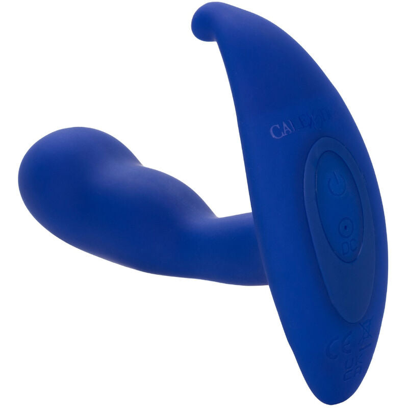 CALEXOTICS - ADMIRAL CURVED ANAL STIMULATOR & VIBRATOR BLUE - Amore24