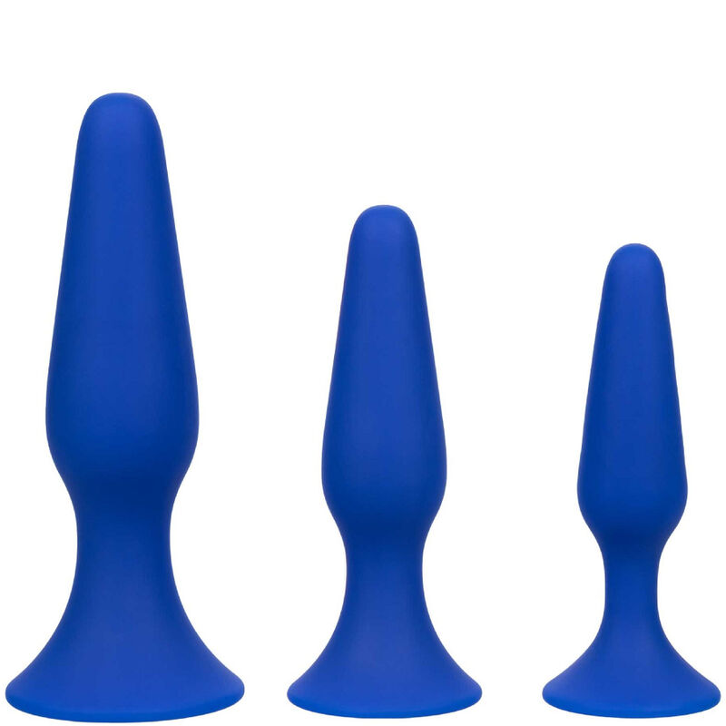 CALEXOTICS - ADMIRAL KIT 3 ANAL PLUG BLUE - Amore24