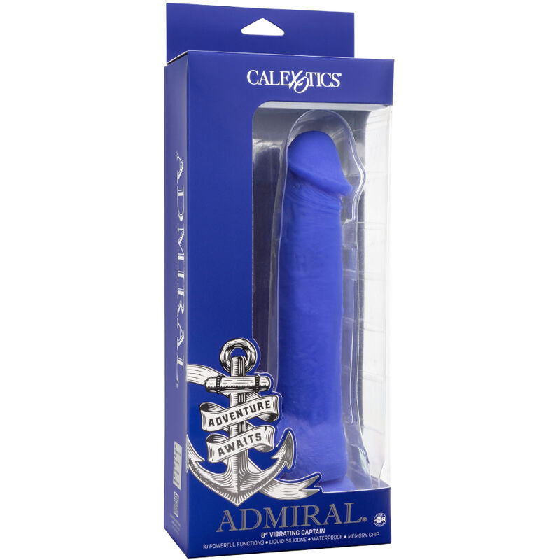 CALEXOTICS - ADMIRAL CAPTAIN REALISTIC DILDO VIBRATOR BLUE - Amore24