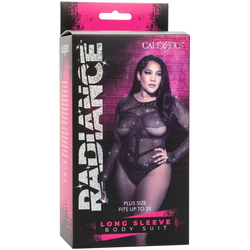 CALEXOTICS - RADIANCE LONG SLEEVE BODYSUIT RHINE PLUS SIZE - Amore24