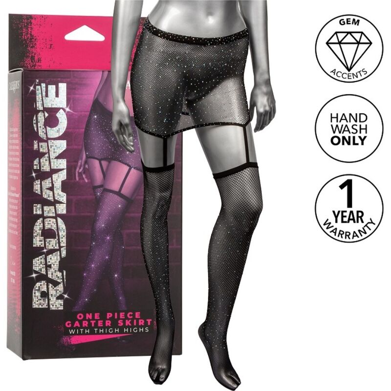 CALEXOTICS - RADIANCE GARTER SKIRT THIGH HIGHS - Amore24