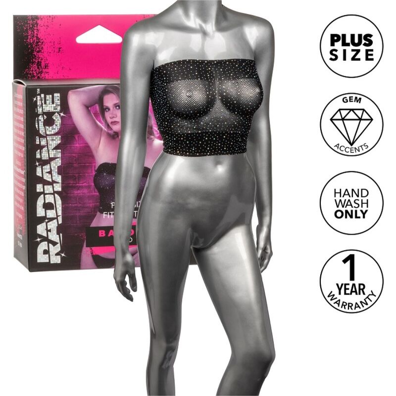 CALEXOTICS - RADIANCE BANDEAU TOP RHINE PLUS SIZE - Amore24