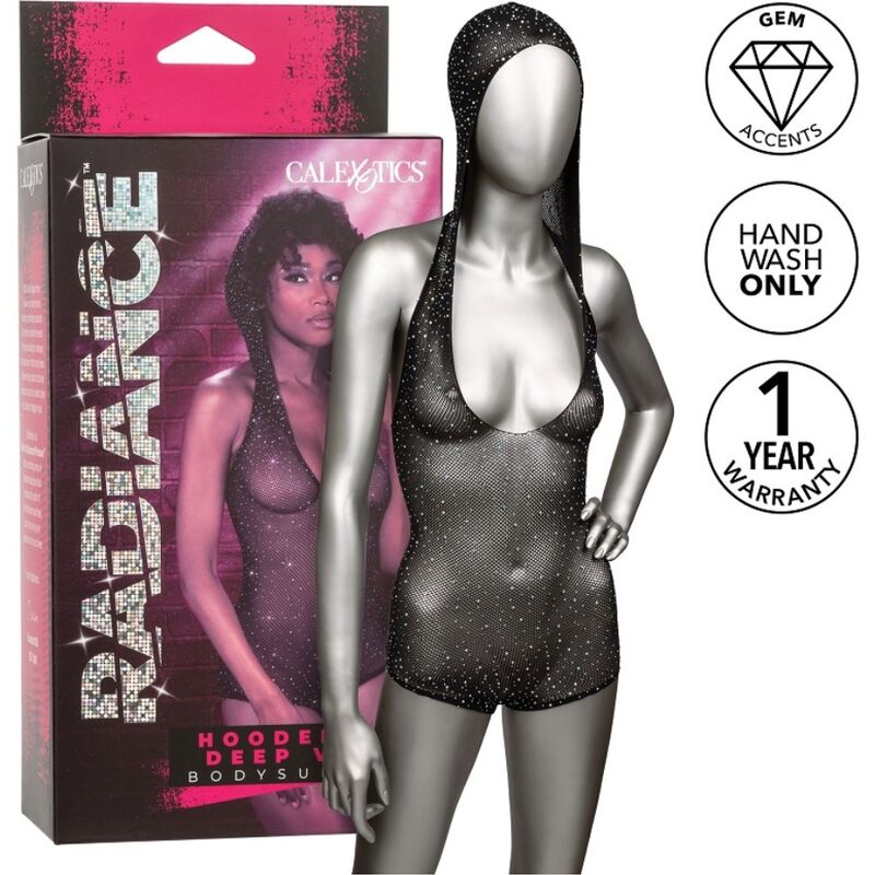 CALEXOTICS - RADIANCE HOODED DEEP V BODYSUIT - Amore24