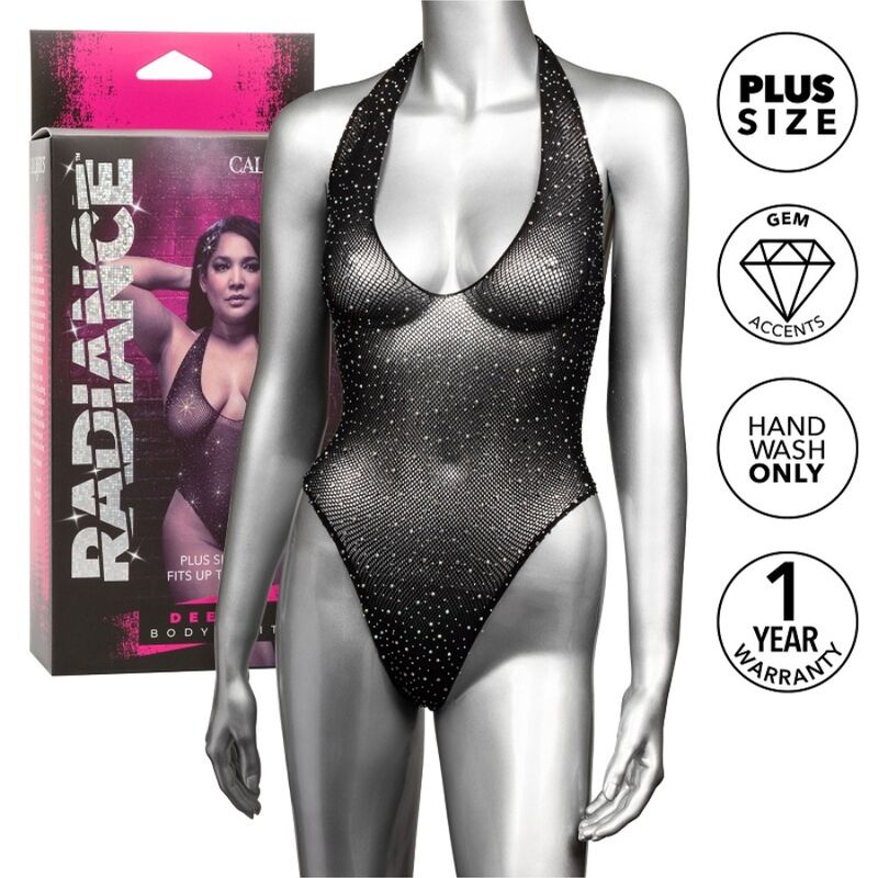 CALEXOTICS - RADIANCE SHOULDER SHRUG RHINE PLUS SIZE - Amore24