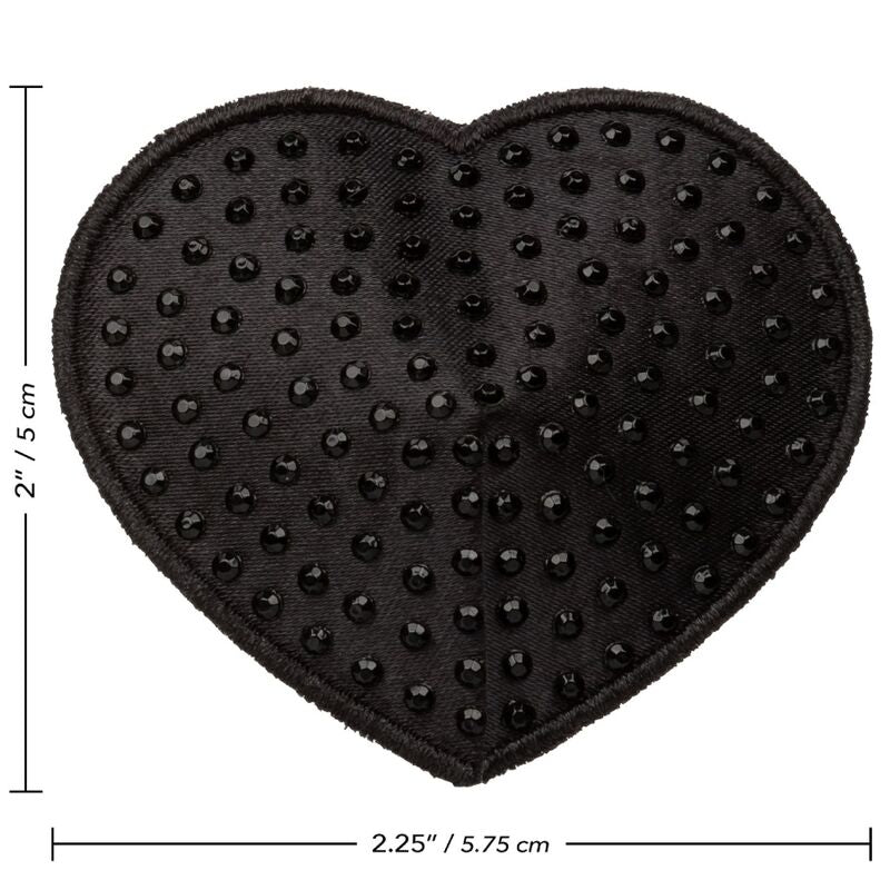 CALEXOTICS - RADIANCE HEART-SHAPED JEWEL NIPPLE SHIELDS - Amore24
