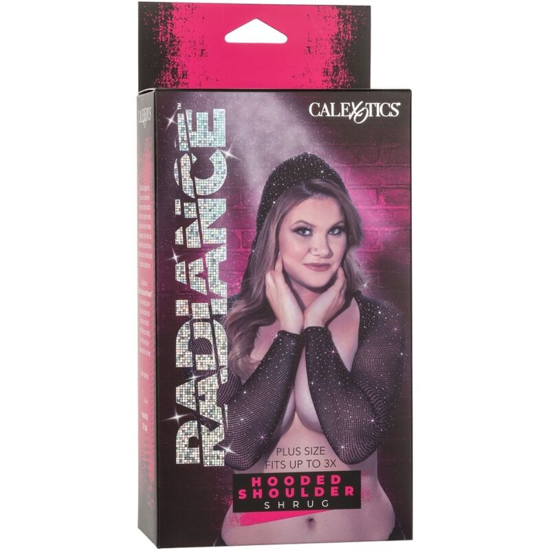 CALEXOTICS - RADIANCE HOODED SHOULDER SHRUG RHINE PLUS SIZE - Amore24