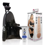 FLESHLIGHT - MIA MALKOVA VAGINA LVL UP + UNIVERSAL LAUNCH + AQUA QUALITY LUBRICANT 50 ML - Amore24