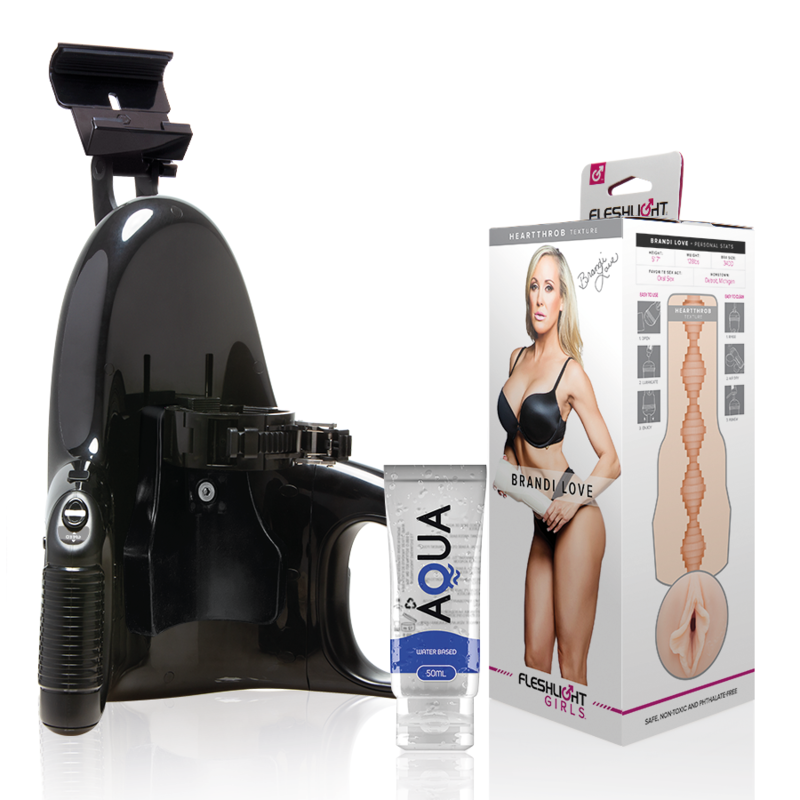 FLESHLIGHT - BRANDI LOVE VAGINA + UNIVERSAL LAUNCH + AQUA QUALITY LUBRICANT 50 ML - Amore24