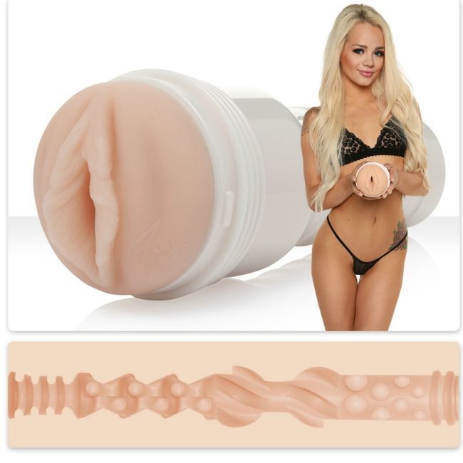 FLESHLIGHT - ELSA JEAN VAGINA TASTY + UNIVERSAL LAUNCH + AQUA QUALITY LUBRICANT 50 ML - Amore24