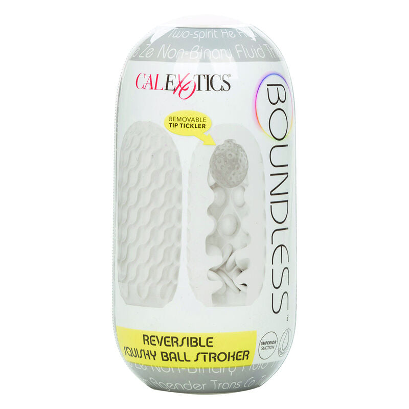 CALEXOTICS - BOUNDLESS REVERSIBLE SQUISHY BALL STROKE YELLOW - Amore24