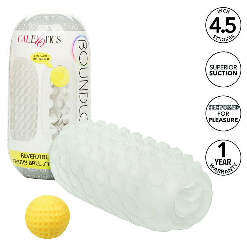 CALEXOTICS - BOUNDLESS REVERSIBLE SQUISHY BALL STROKE GREY - Amore24
