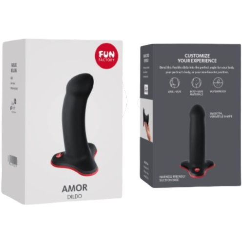 FUN FACTORY - AMOR DILDO BEGINNERS BLACK - Amore24