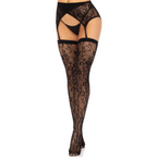 LEG AVENUE - LACE THIGH HIGHS & GARTERBELT RED - Amore24