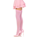 LEG AVENUE - NYLON THIGH HIGHS PINK - Amore24