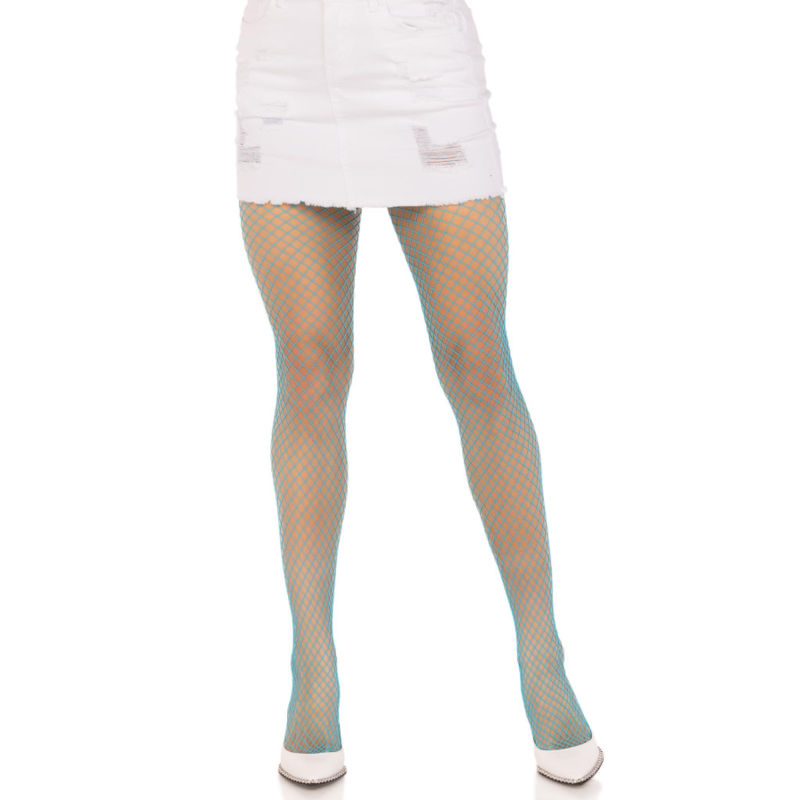 LEG AVENUE - LYCRA FISHNNET PANTYHOSE BLUE - Amore24