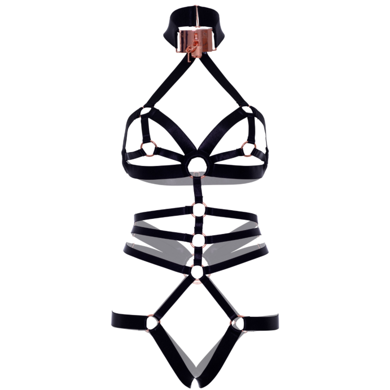 LEG AVENUE - CROTCHLESS ELASTIC BODY HARNESS - Amore24