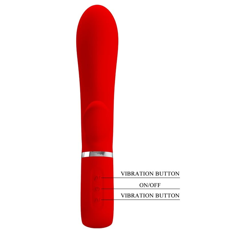 PRETTY LOVE - THOMAS MULTIFUNCTION G - SPOT VIBRATOR RED - Amore24