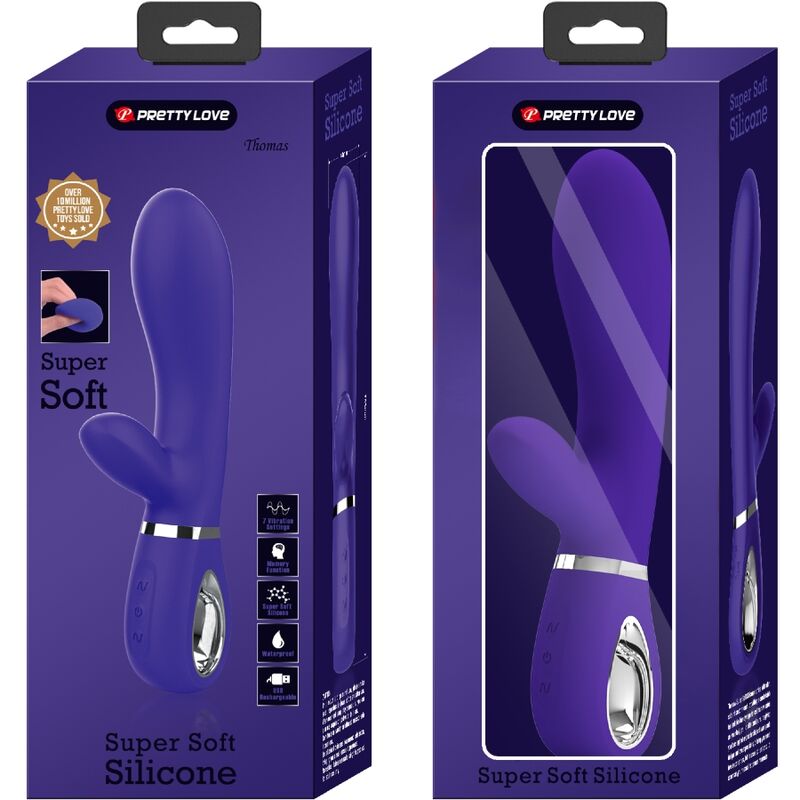 PRETTY LOVE - THOMAS MULTIFUNCTION G-SPOT VIBRATOR PURPLE - Amore24