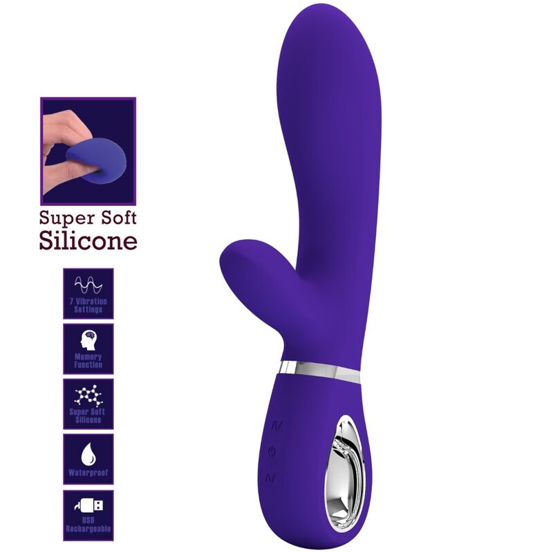 PRETTY LOVE - THOMAS MULTIFUNCTION G-SPOT VIBRATOR PURPLE - Amore24