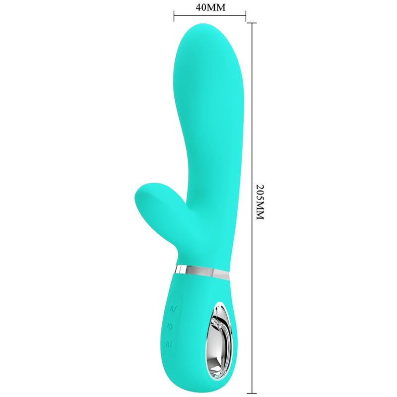 PRETTY LOVE - THOMAS MULTIFUNCTION G-SPOT VIBRATOR AQUA GREEN - Amore24