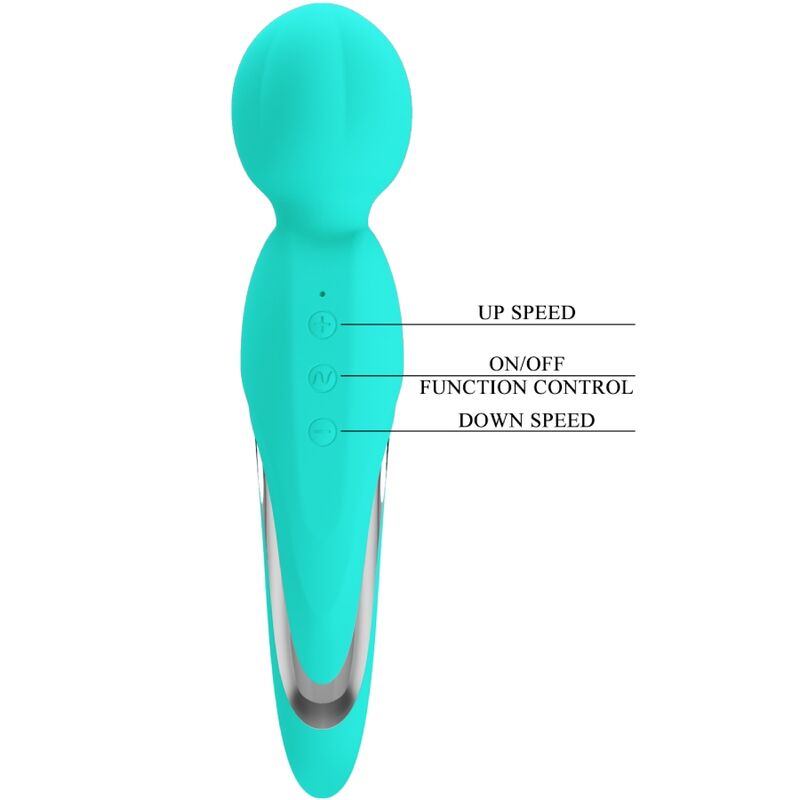 PRETTY LOVE - WALTER VIBRATOR WAND AQUA GREEN - Amore24