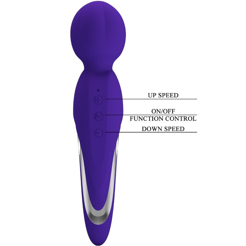 PRETTY LOVE - WALTER VIBRATOR WAND PURPLE - Amore24