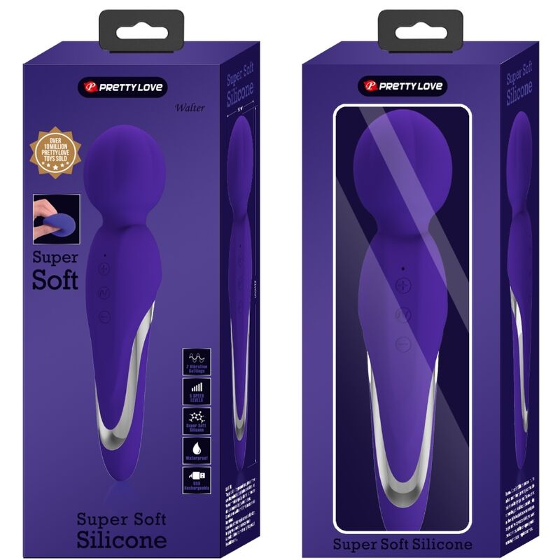PRETTY LOVE - WALTER VIBRATOR WAND PURPLE - Amore24