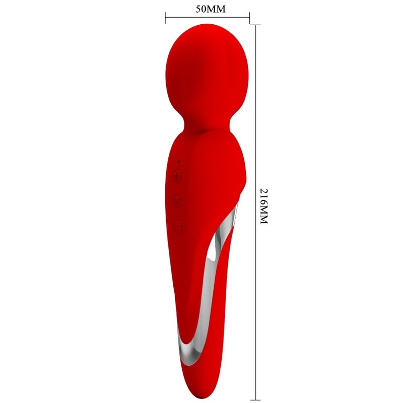 PRETTY LOVE - WALTER VIBRATOR WAND RED - Amore24