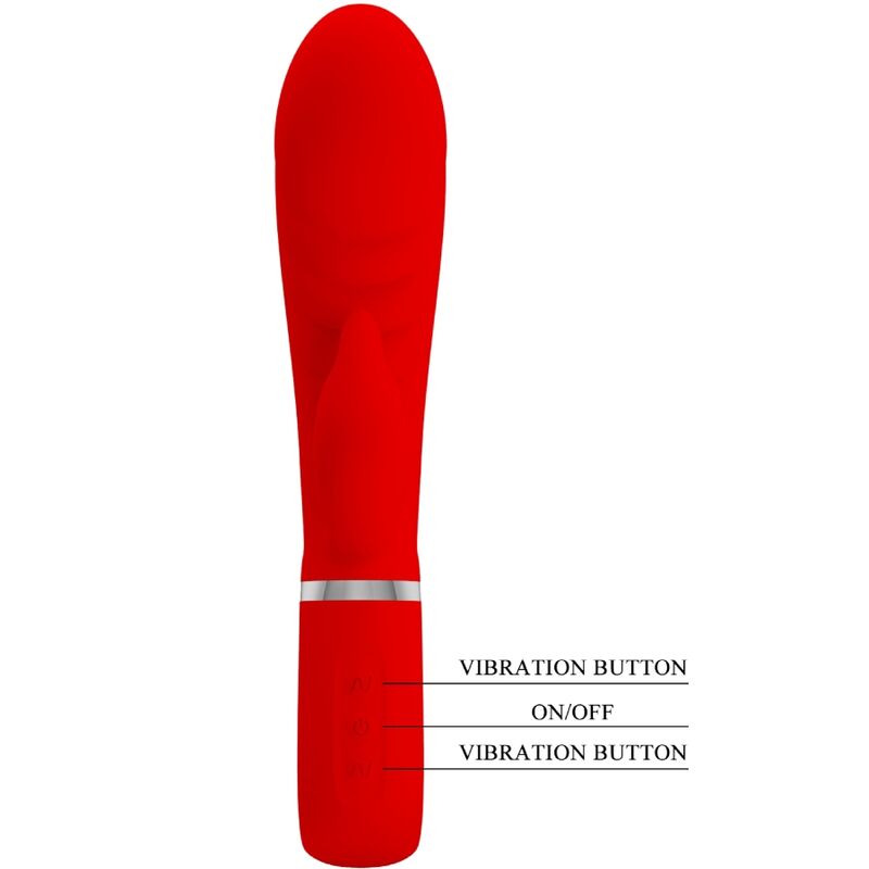 PRETTY LOVE - PRESCOTT MULTIFUNCTION G-SPOT VIBRATOR RED - Amore24