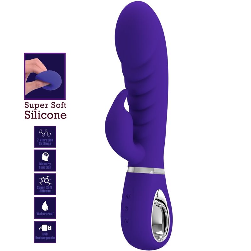 PRETTY LOVE - PRESCOTT MULTIFUNCTION G-SPOT VIBRATOR PURPLE - Amore24