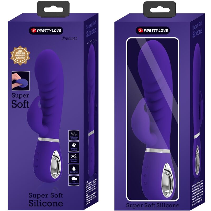 PRETTY LOVE - PRESCOTT MULTIFUNCTION G-SPOT VIBRATOR PURPLE - Amore24