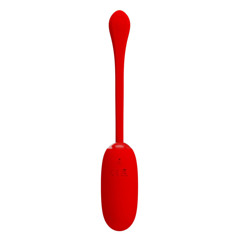 PRETTY LOVE - JULIUS WATERPROOF-RECHARGEABLE VIBRATING EGG RED - Amore24