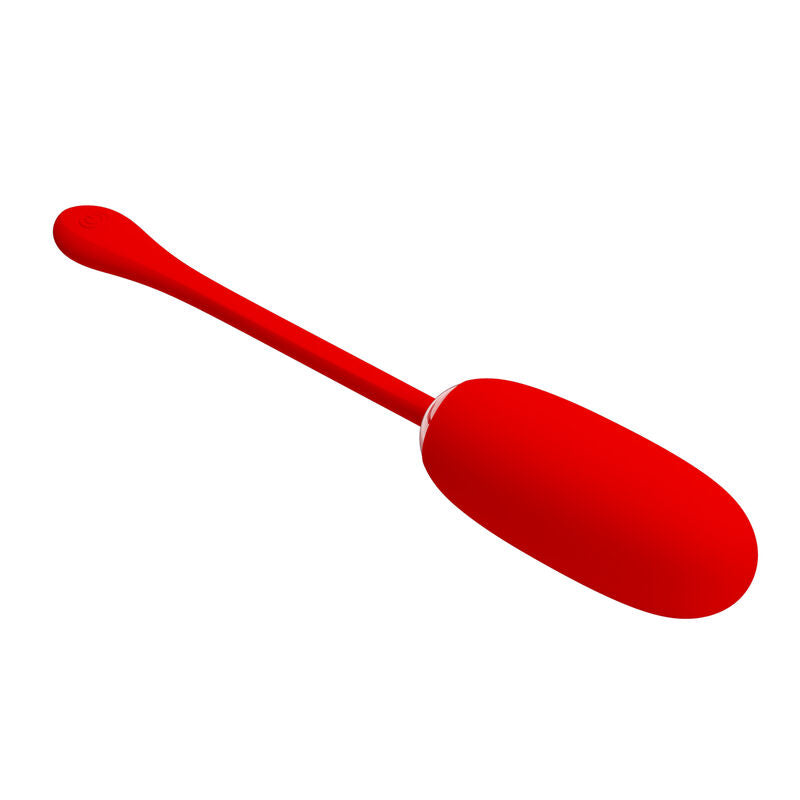 PRETTY LOVE - JULIUS WATERPROOF-RECHARGEABLE VIBRATING EGG RED - Amore24