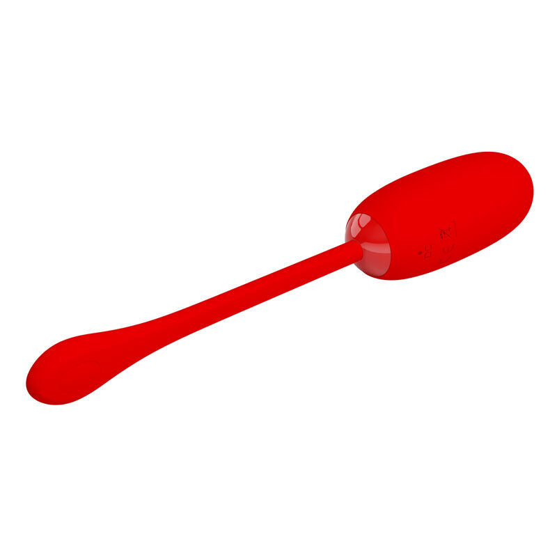 PRETTY LOVE - JULIUS WATERPROOF-RECHARGEABLE VIBRATING EGG RED - Amore24