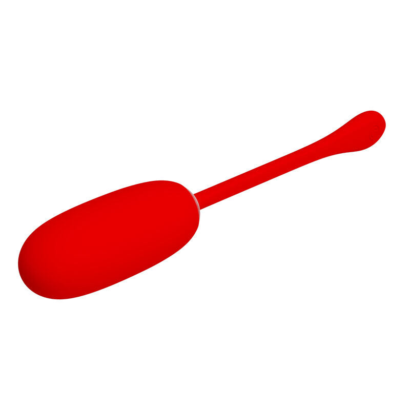 PRETTY LOVE - JULIUS WATERPROOF-RECHARGEABLE VIBRATING EGG RED - Amore24