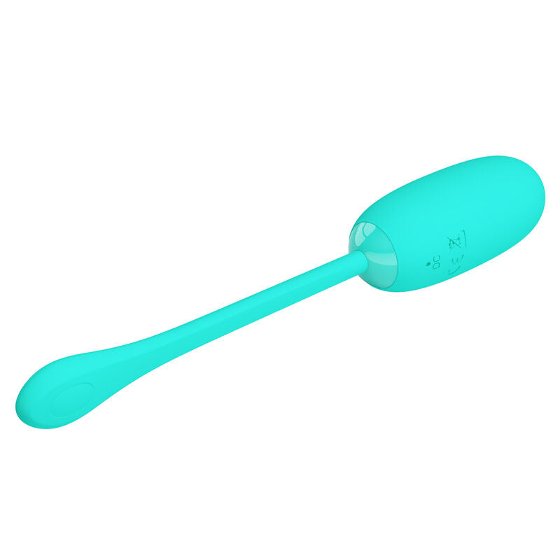 PRETTY LOVE - JULIUS WATERPROOF-RECHARGEABLE VIBRATING EGG AQUA GREEN - Amore24