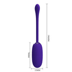PRETTY LOVE - JULIUS WATERPROOF-RECHARGEABLE VIBRATING EGG PURPLE - Amore24