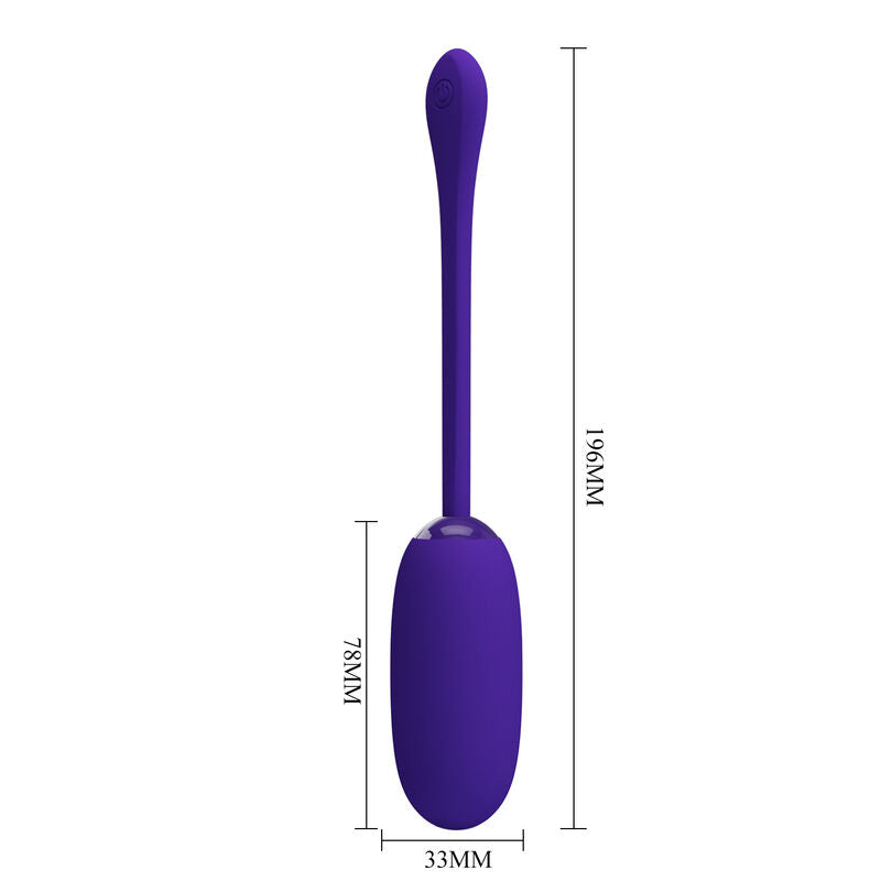 PRETTY LOVE - JULIUS WATERPROOF-RECHARGEABLE VIBRATING EGG PURPLE - Amore24