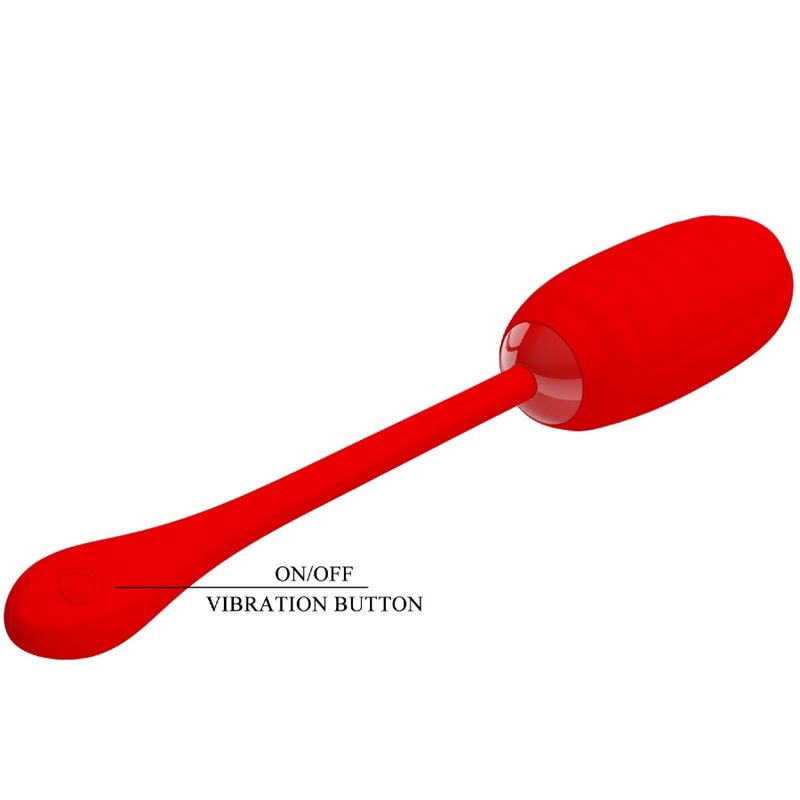 PRETTY LOVE - KIRK RECHARGEABLE VIBRATING EGG RED - Amore24